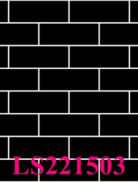 Black Brick Pattern Wallpaper