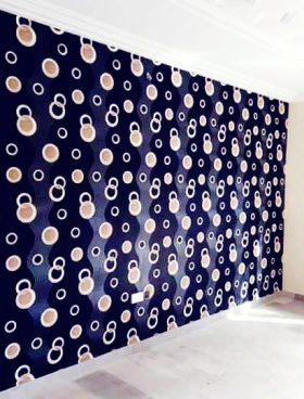 Blue Circle Pattern Wallpaper